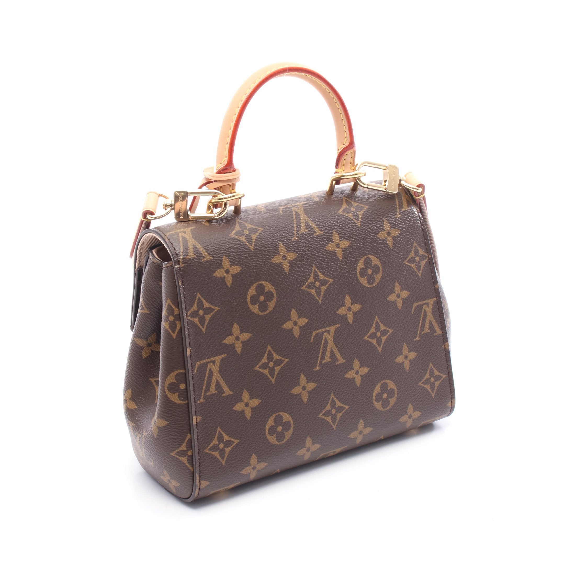 クリュニー MINI モノグラム ハンドバッグ PVC レザー ブラウン 2WAY