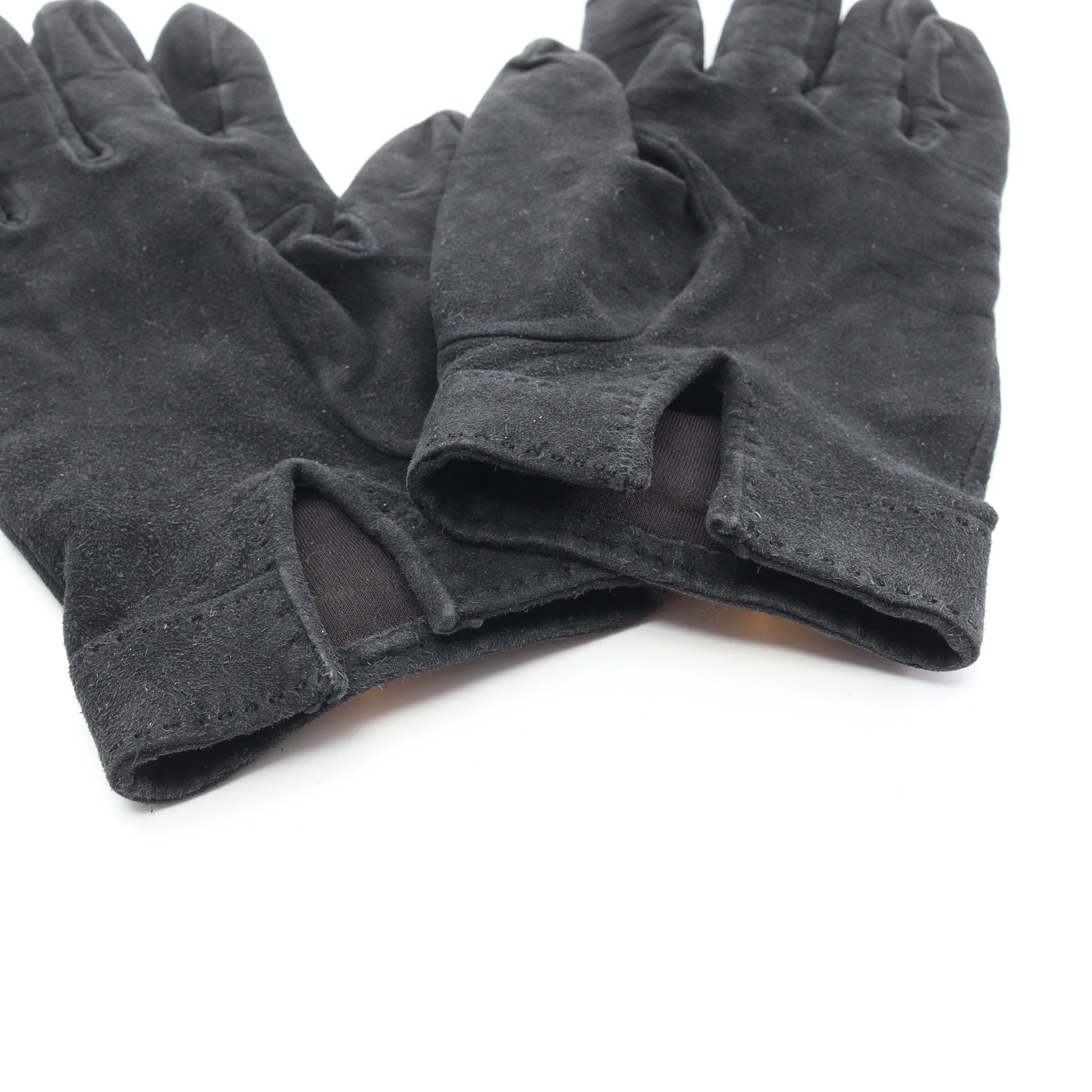 ケリー 手袋 グローブ スエード ブラック ゴールド金具 エルメス – RECLO