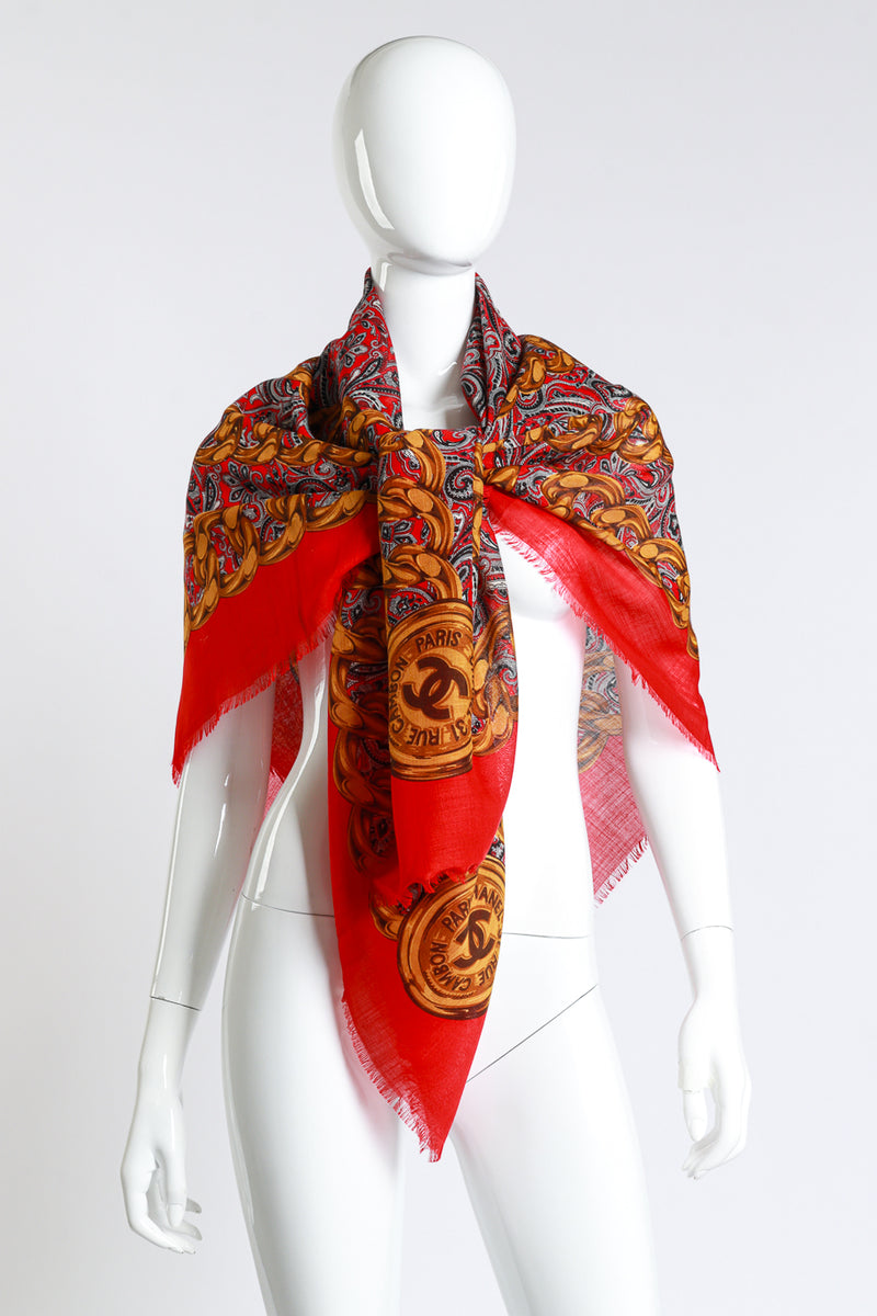 Chanel Paisley Chain Scarf – Recess