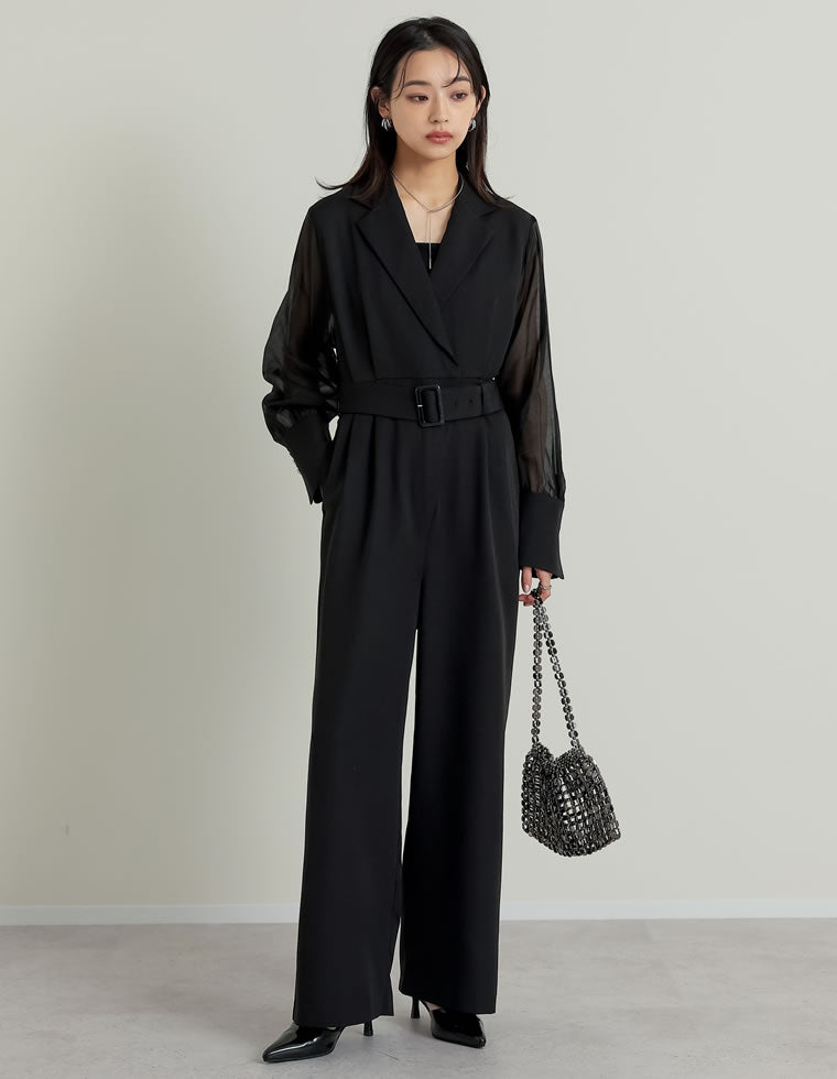 サマーツイードVネックオールインワン - オールインワン通販 | 人気