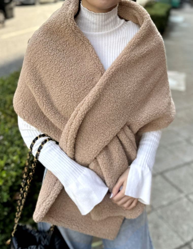 テディボアショールマフラー - ファッション雑貨通販 | 人気レディース