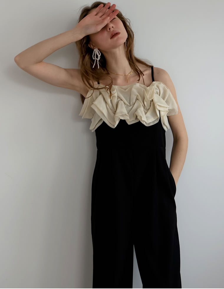 シアーフリルキャミオールインワン - オールインワン通販 | 人気