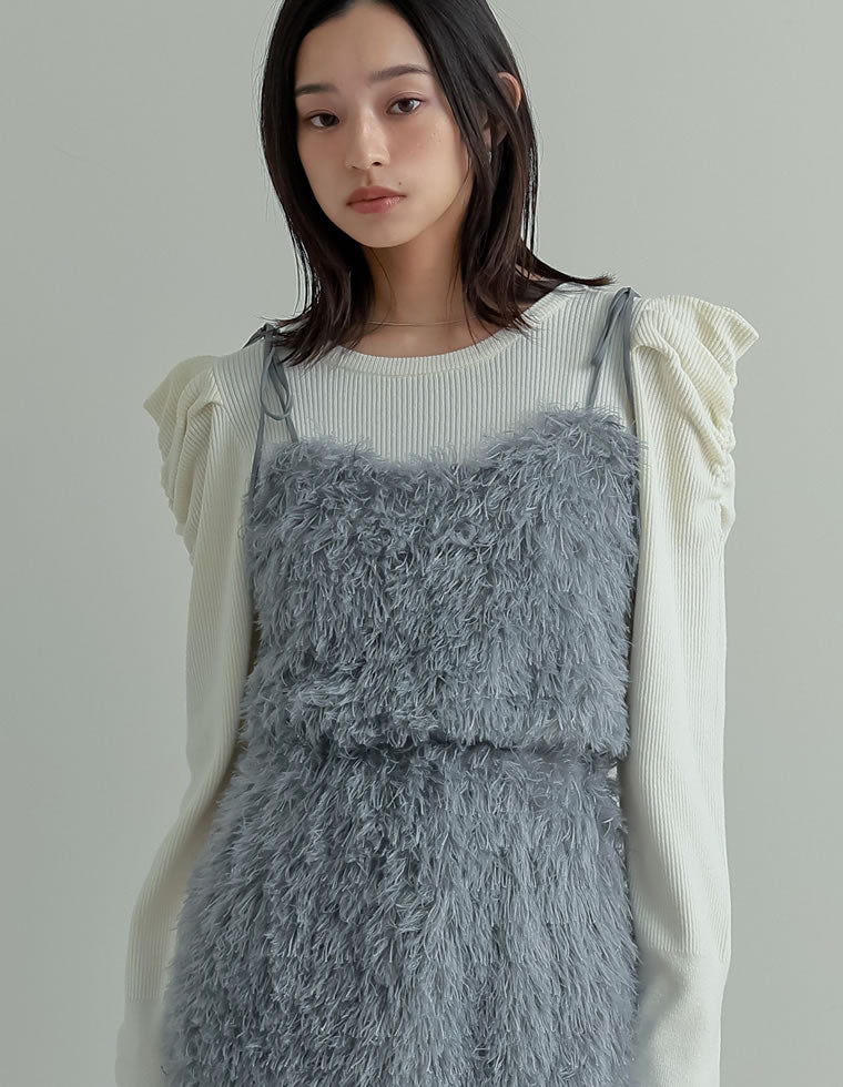 ラメフェザーキャミソールビスチェ - トップス通販 | 人気レディース