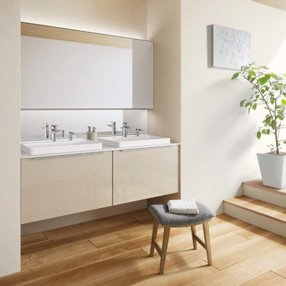 洗面化粧台 ESCUA | TOTO | リフォーム総本舗 | 首都圏エリアの