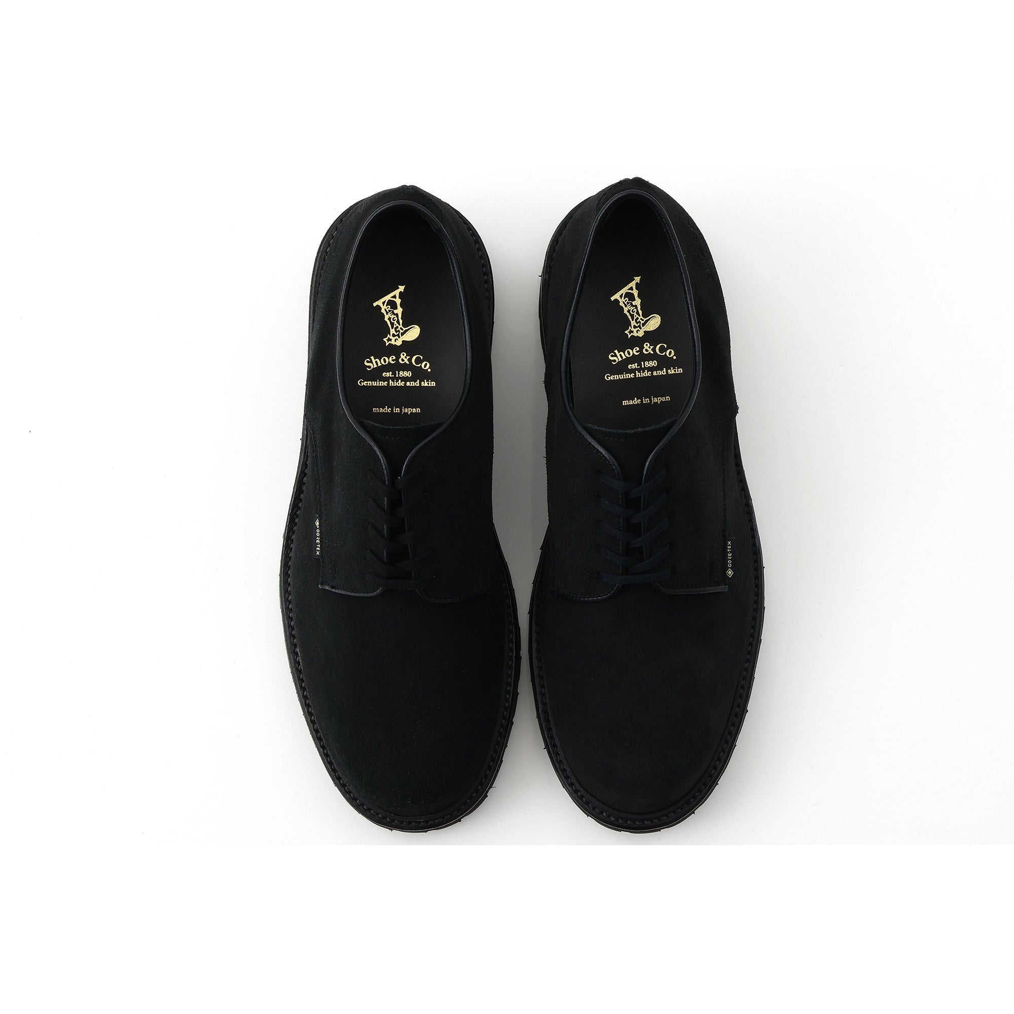 Plain-Toe GTX_Black Suede – REGAL Shoe & Co.