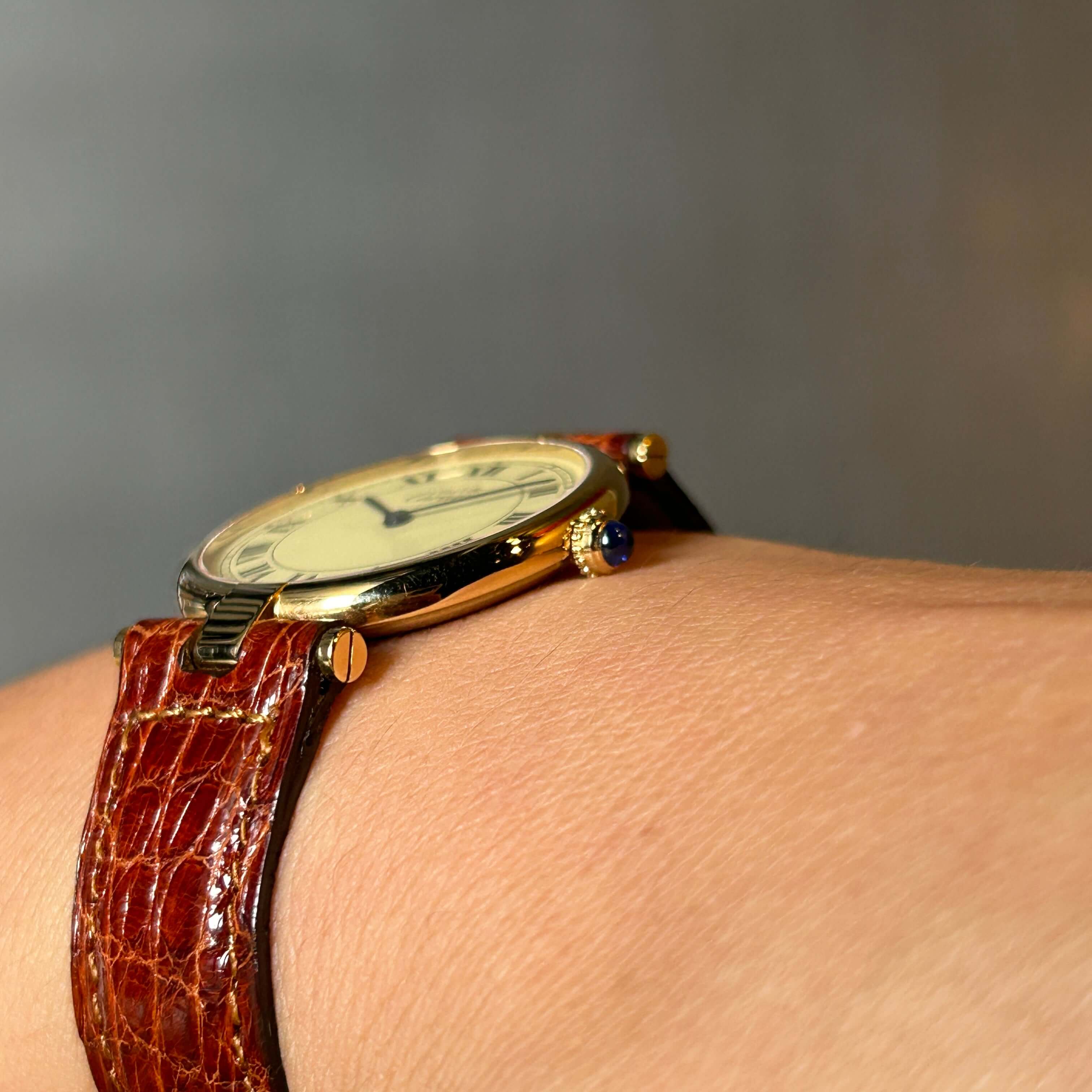 Cartier】カルティエ マストヴァンドーム LMアイボリーローマ デッド