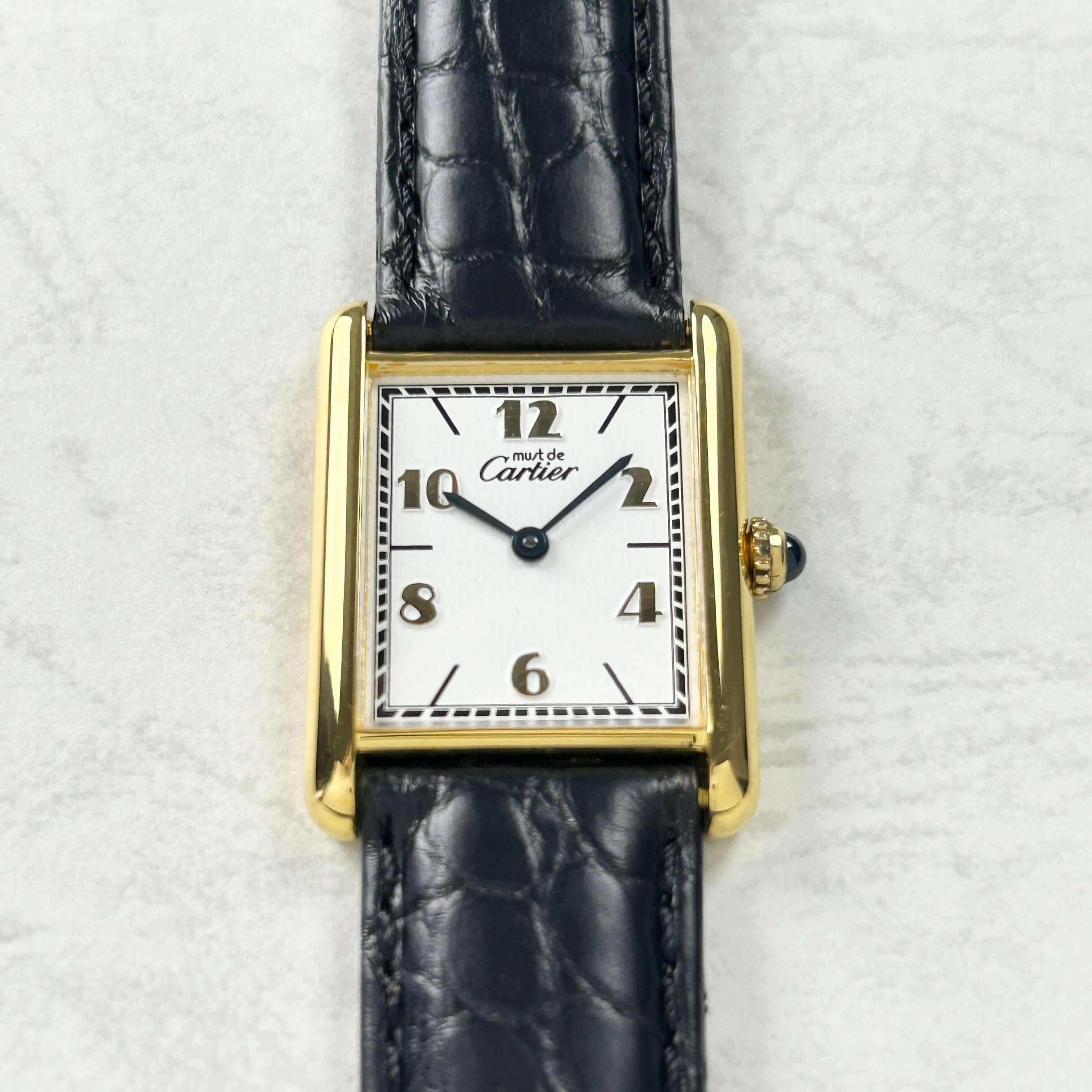 Cartier】カルティエマストタンク LM飛びアラビア 付属品付き