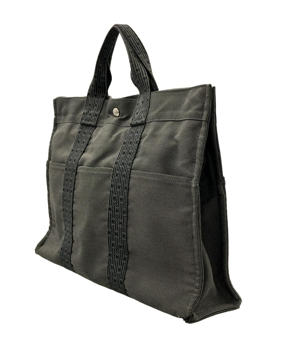 訳あり HERMES トートバッグ ハンドバッグ エールラインMM メンズ