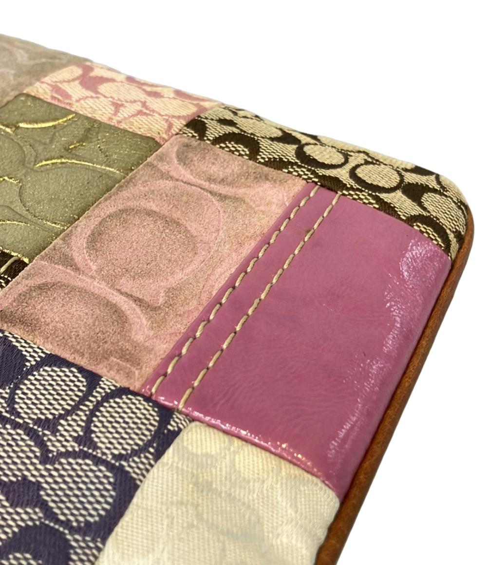 COACH ショルダーバッグ 斜め掛け パッチワーク シグネチャー F41215