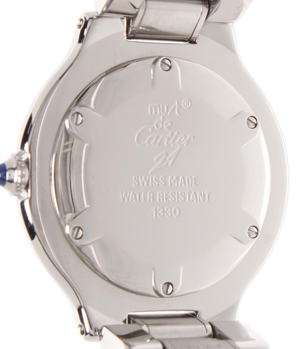 Cartier 腕時計 マスト21 クオーツ シルバー 1330 レディース メンズ