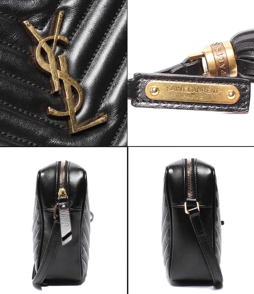 SAINT LAURENT PARIS ショルダーバッグ 斜め掛け Vステッチ ルー