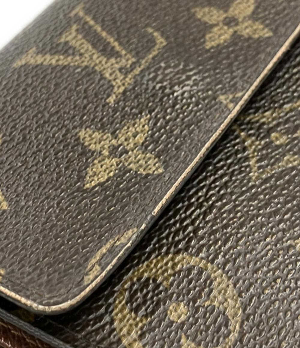 LOUIS VUITTON Wホック二つ折り財布 モノグラム M61654 レディース