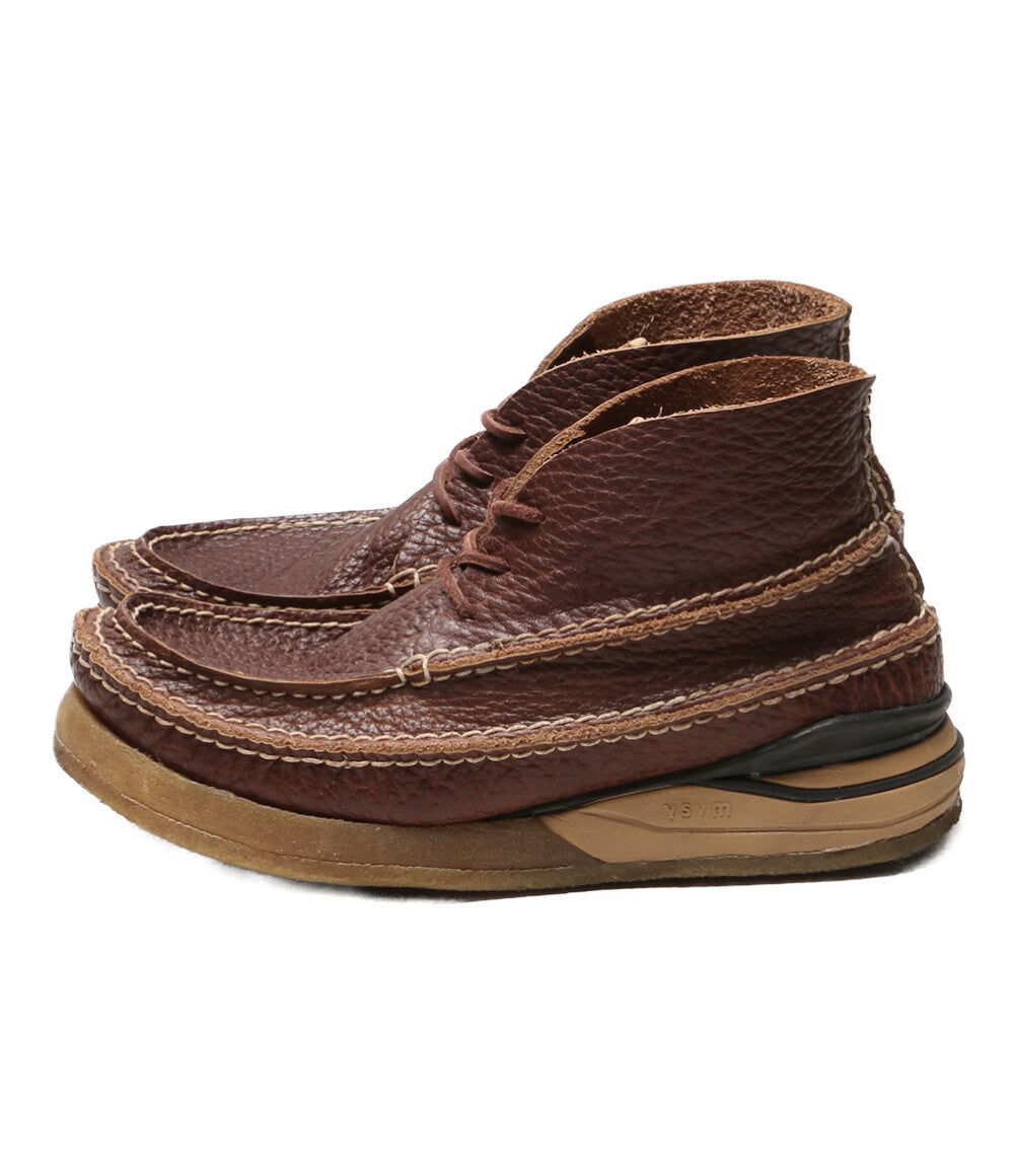 ビズビム ブーツ レザー モカシン ブラウン メンズ SIZE - VIsvim