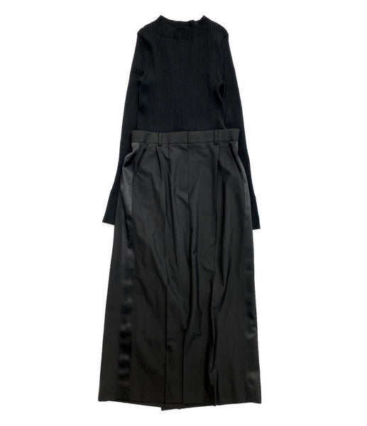 sacai 長袖ワンピース Suiting x Knit Dress 22-05909 レディース SIZE