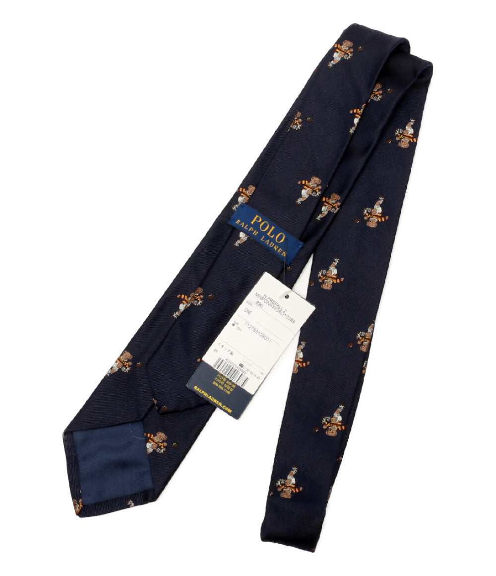 美品 POLO RALPH LAUREN ポロベア シルク ネクタイ メンズ ポロ