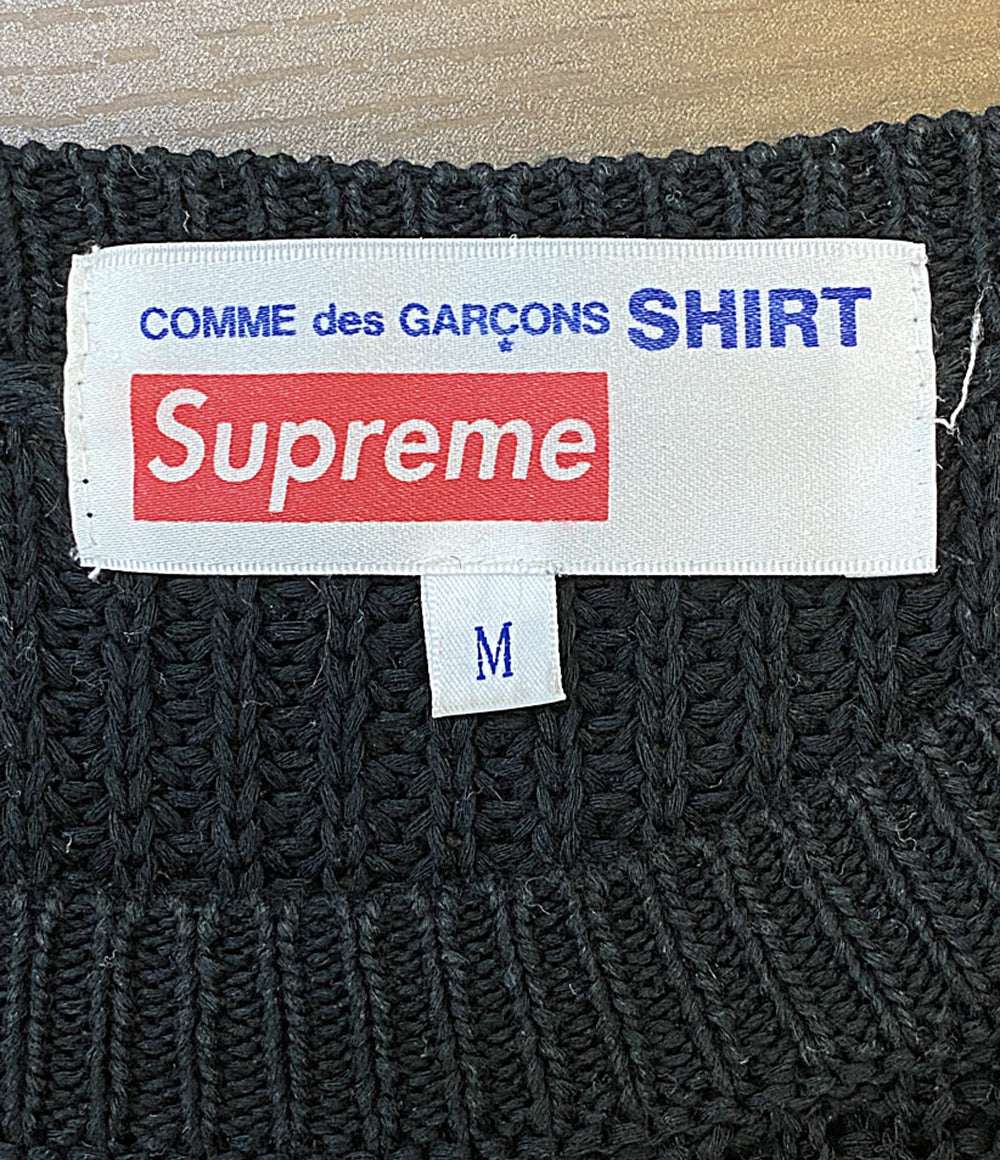 Supreme×COMME des GARCONS SHIRT コムデギャルソンシャツ ロゴ クルー