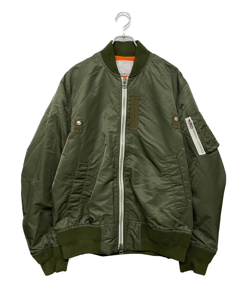 サカイ ジップブルゾン MADSAKI MA-1 カーキ 22AW メンズ SIZE 3 sacai