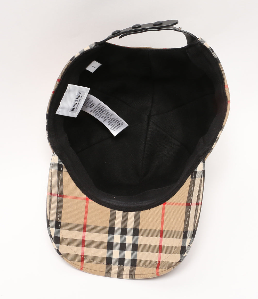 BURBERRY キャップ 8021444 ノバチェック メンズ SIZE L バーバリー