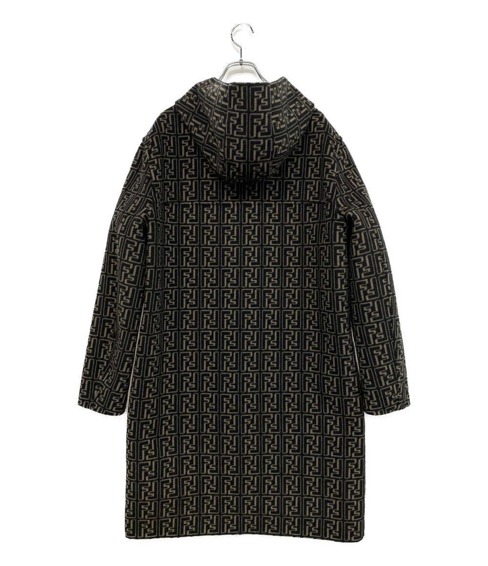 FENDI リバーシブルフーデットコート ウール ズッカ メンズ SIZE 50