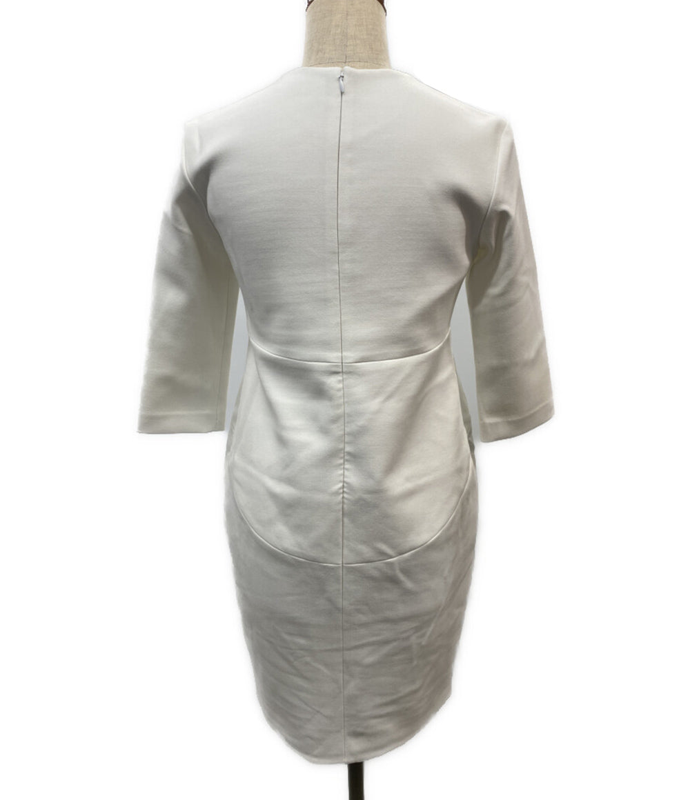 YOKO CHAN 七分袖ワンピース YCD-923-867 パール レディース SIZE 36