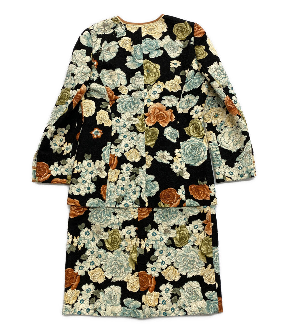 LEONARD セットアップ ジャケットスカート 花柄 レディース SIZE 9AR
