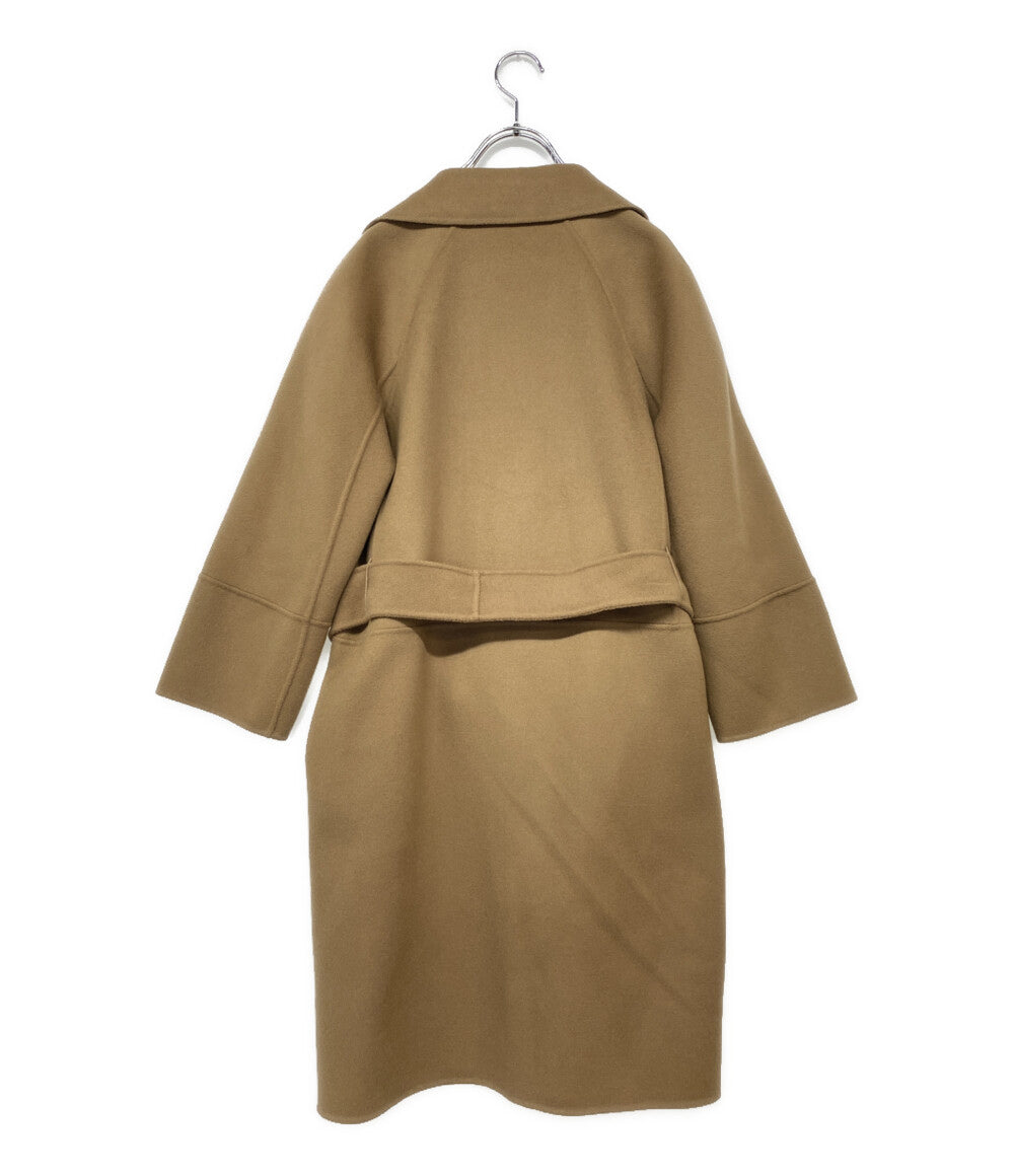 S Max Mara エス マックスマーラ コート キャメル ベルト付き ウール