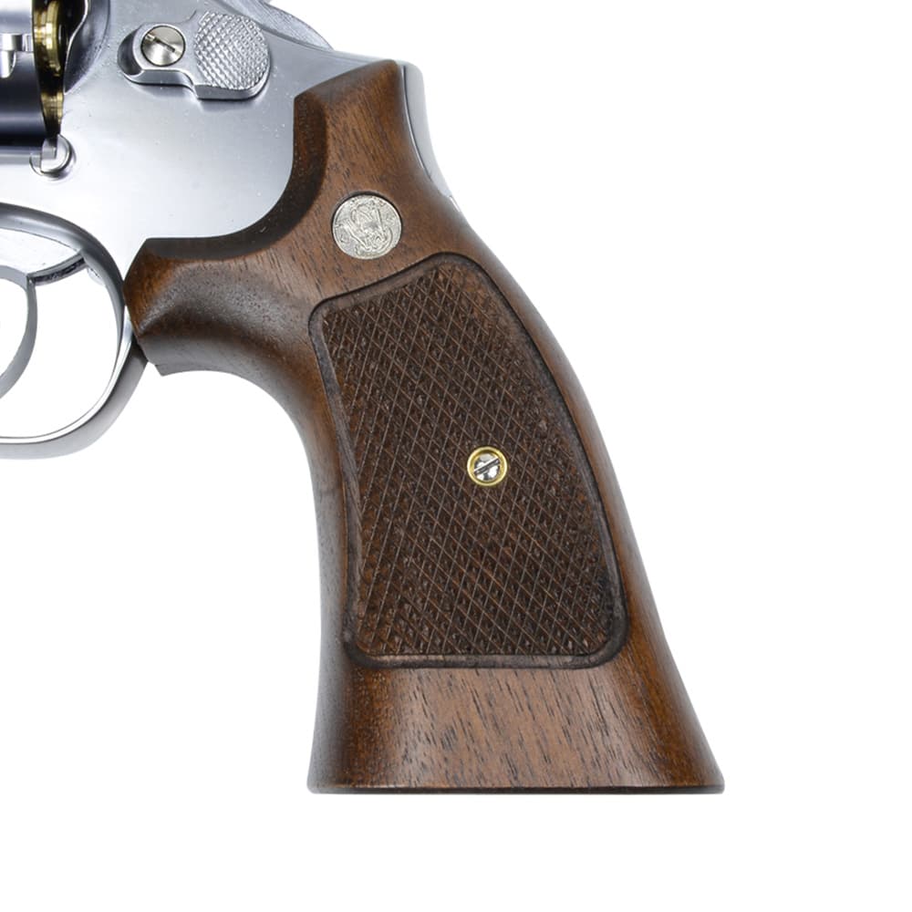 マルシン 発火式モデルガン S&W M686 4インチ 完成品 シルバーABS 木製