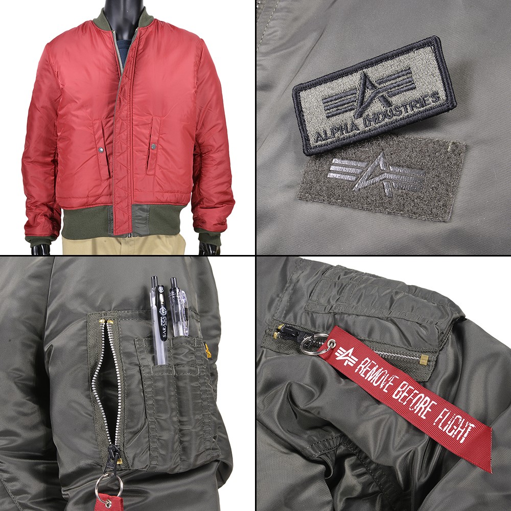 ALPHA MA-1 フライトジャケット TA0112-076 BACK EMBLEM | ミリタリー