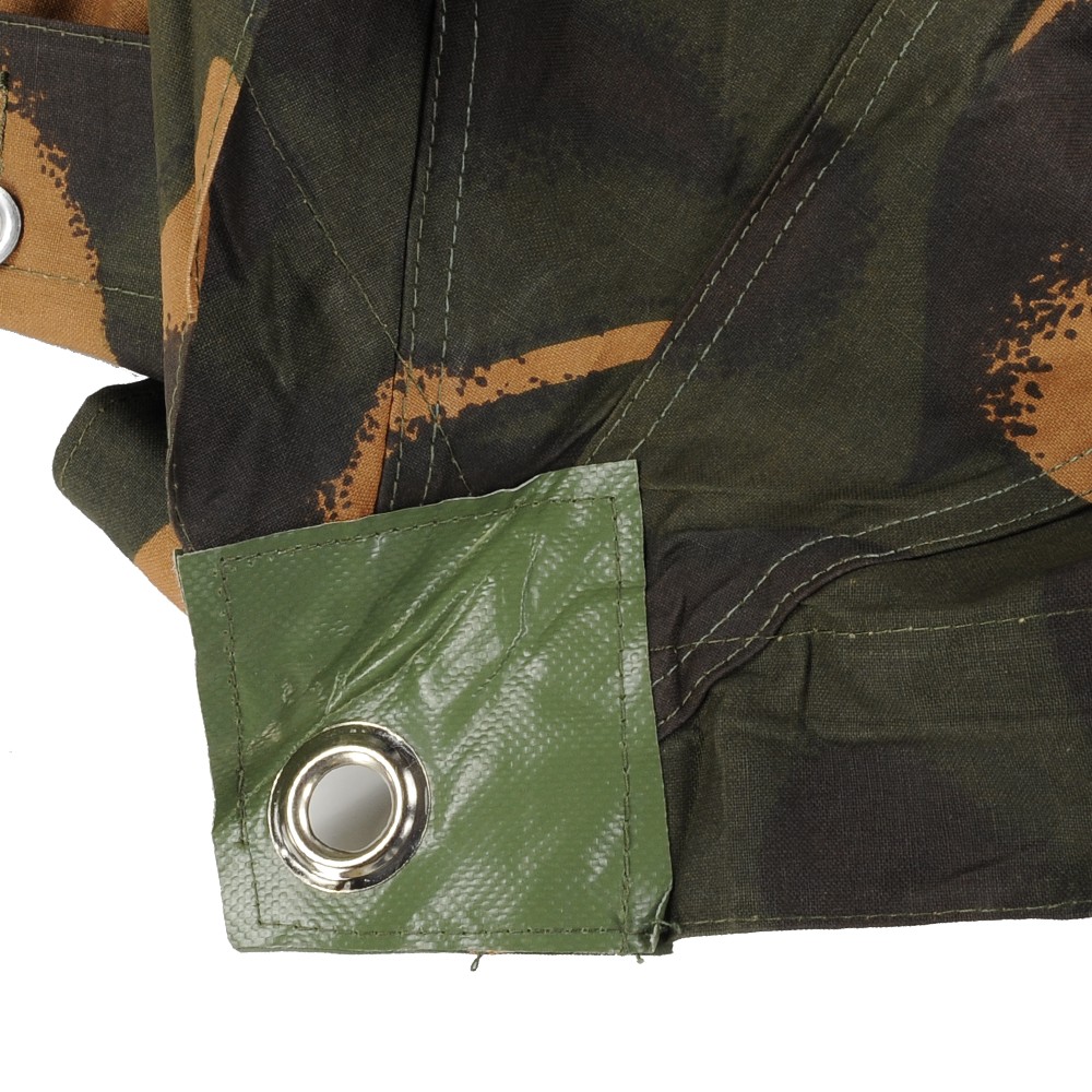 ハンガリー軍放出品 テントシート 軍幕 迷彩柄 五角形 デッドストック