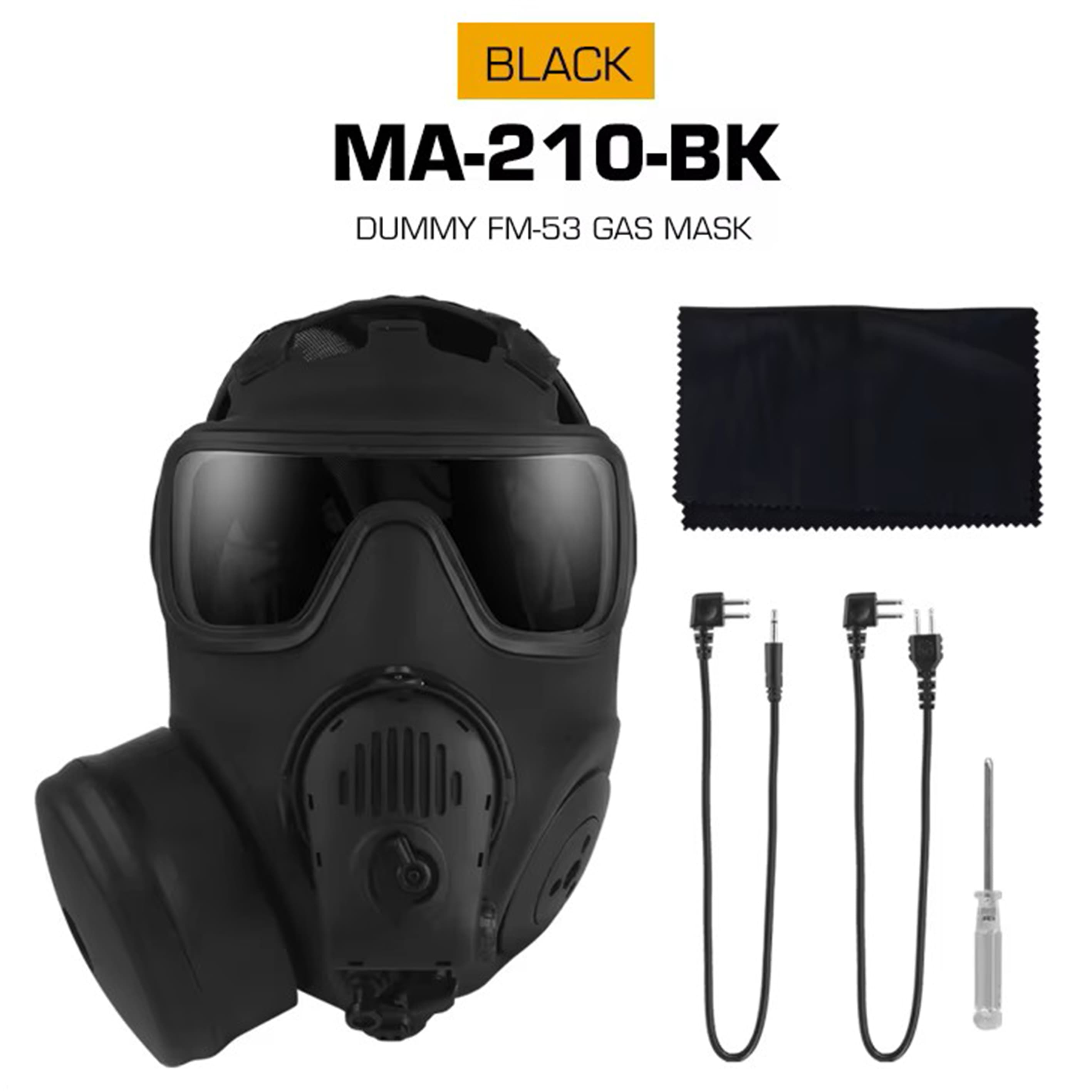 WoSporT フルフェイスガード FM53 ダミーガスマスク 電動ファン付