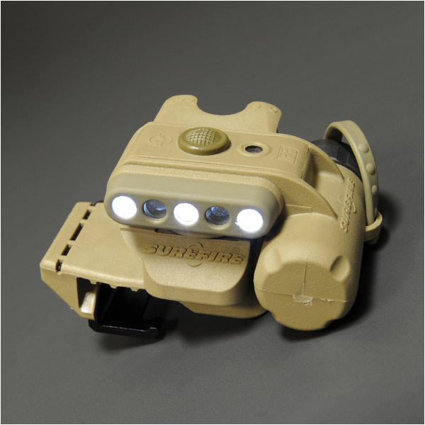 シュアファイア ヘルメットライト WH IR タン | ミリタリーショップ