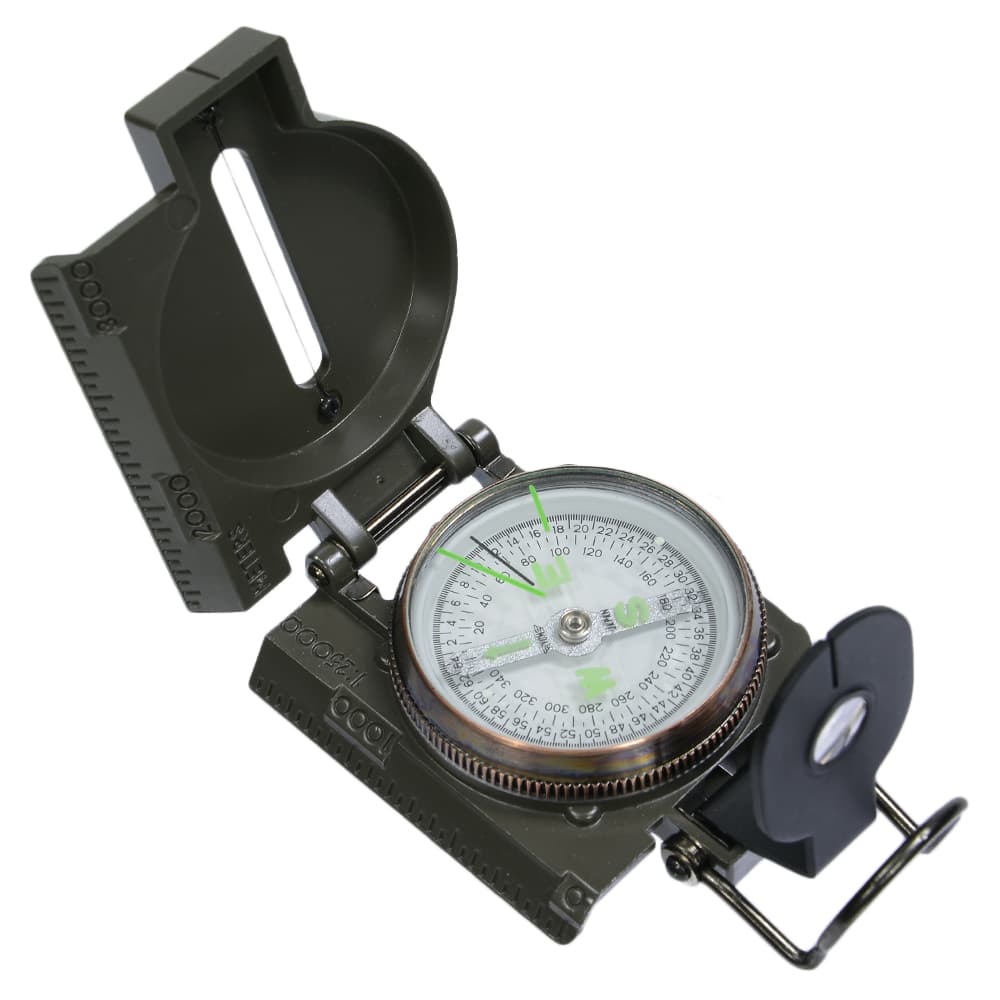 YCM 方位磁針 レンザティックコンパス NO.9000L 陸上自衛隊採用 ミル