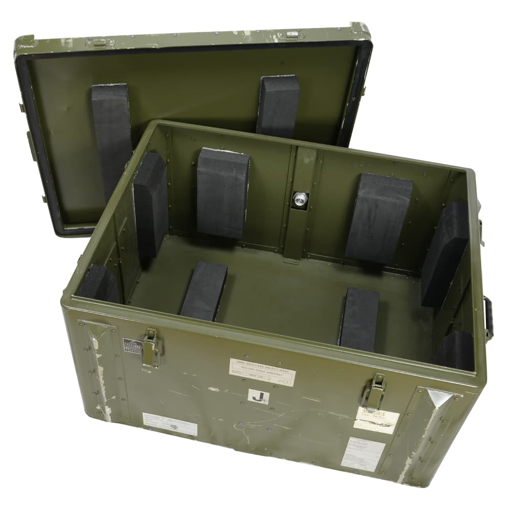 イギリス軍放出品 ミリタリーコンテナ 大型 アルミ合金製 トランス