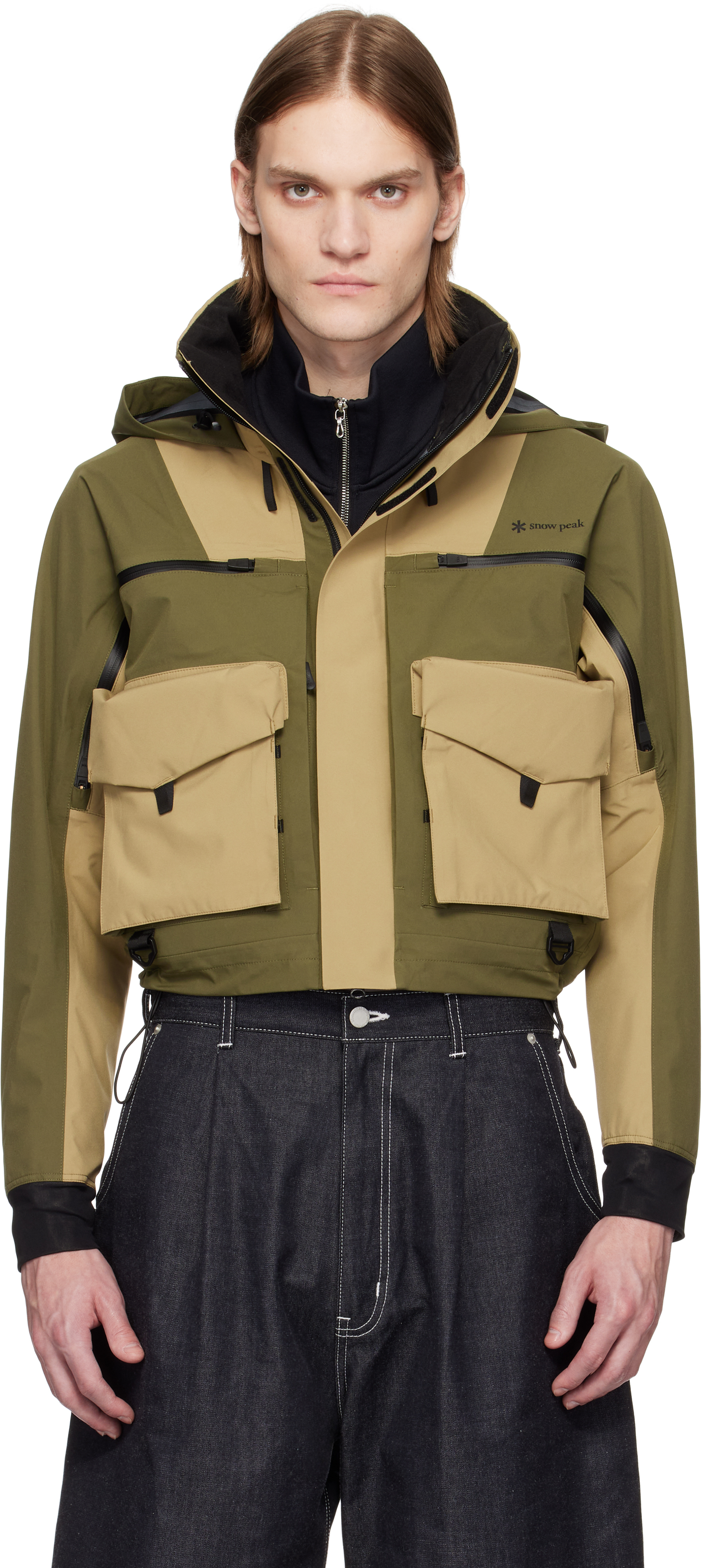 Shop Khaki Toned Trout Edition 3L Wading Jacket on Sale at