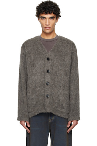 OUR LEGACY: グレー ウール カーディガン | SSENSE 日本