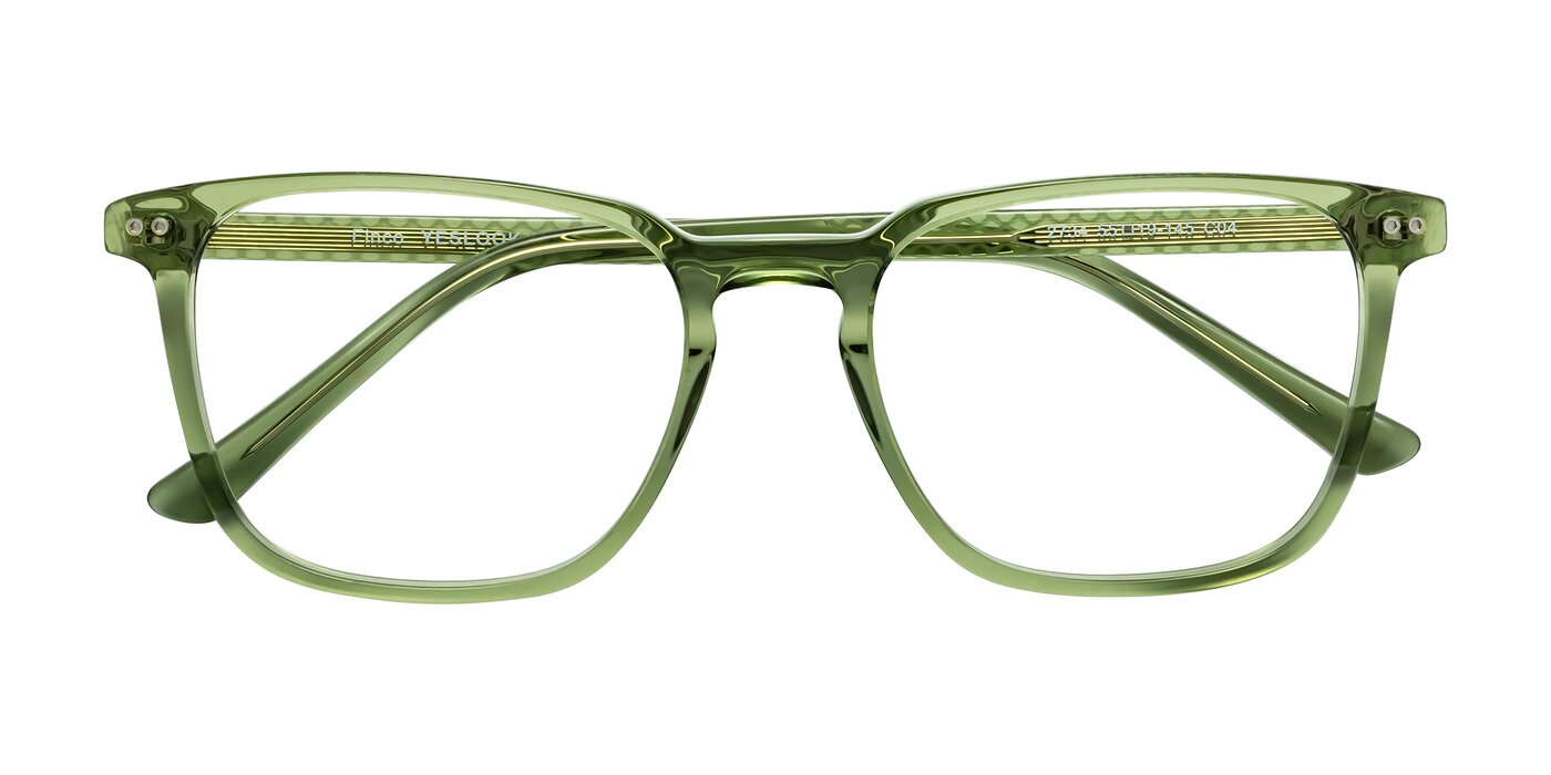 Caramel Keyhole Bridge Acetate Trapezoid Eyeglasses - Vigor