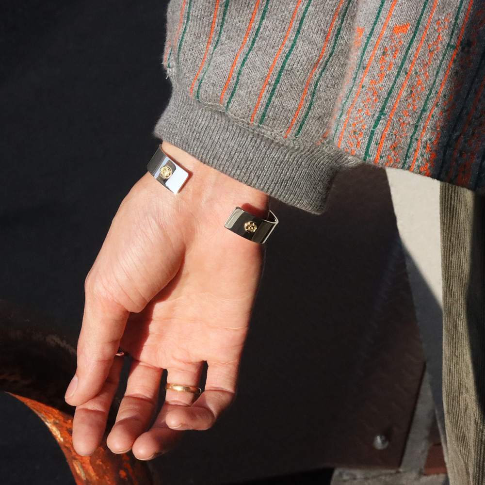 TADY&KING[ORDER ITEM]平打ちバングルK18イーグル&W K18ローズ 特注