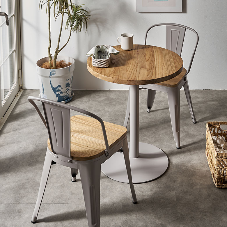 カフェテーブルセット テーブル チェア セット 3点セット 約 W 60cm D