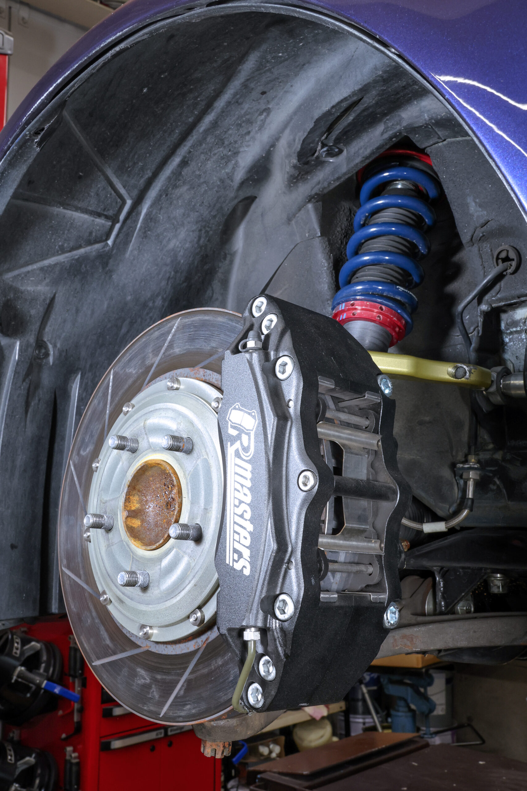 大湯都史樹選手が愛車S2000にチョイスした制動屋のブレーキアイテムを