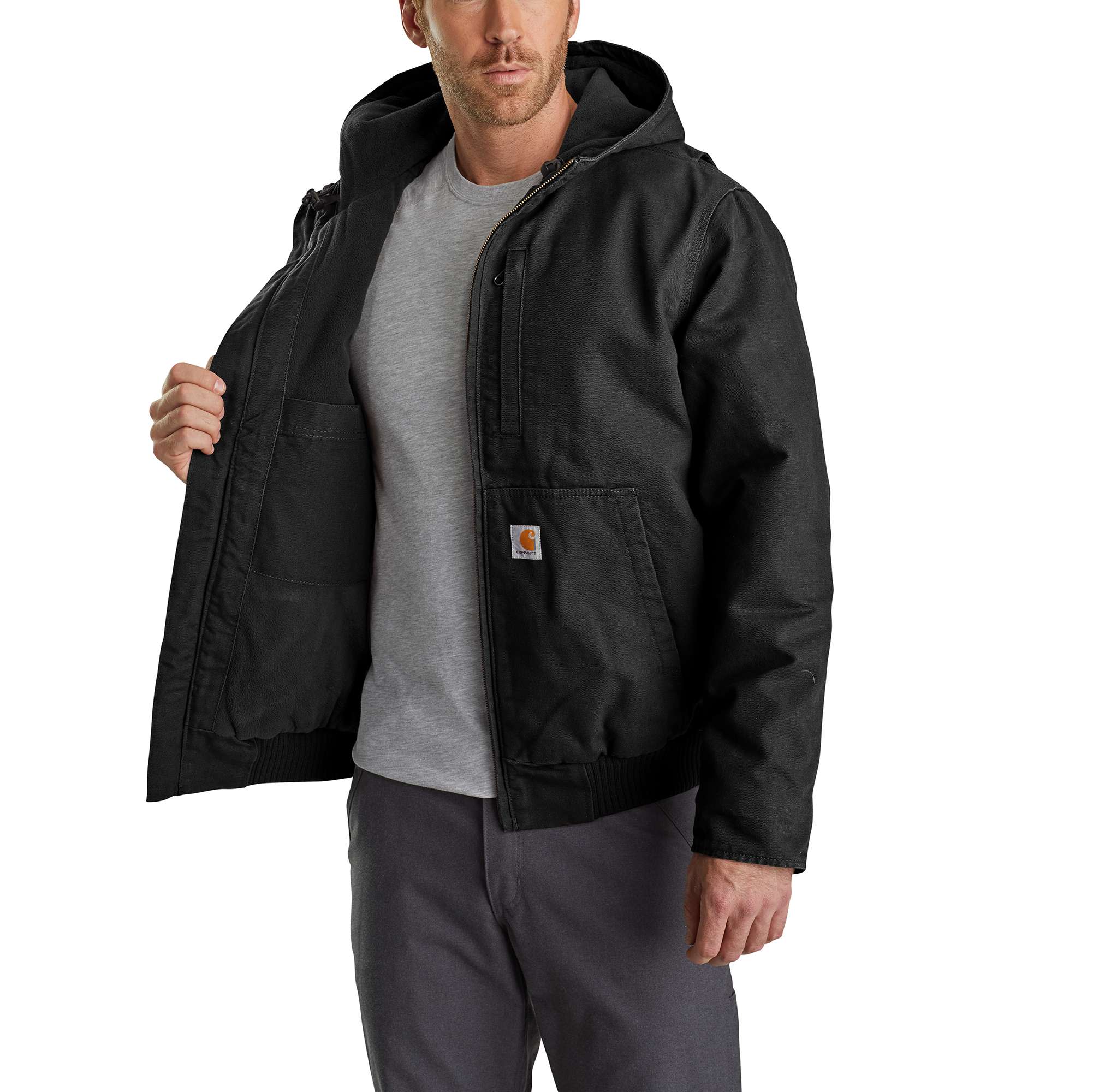 Full Swing® Loose Fit Washed Duck Fleece-Lined Active Jac - 2