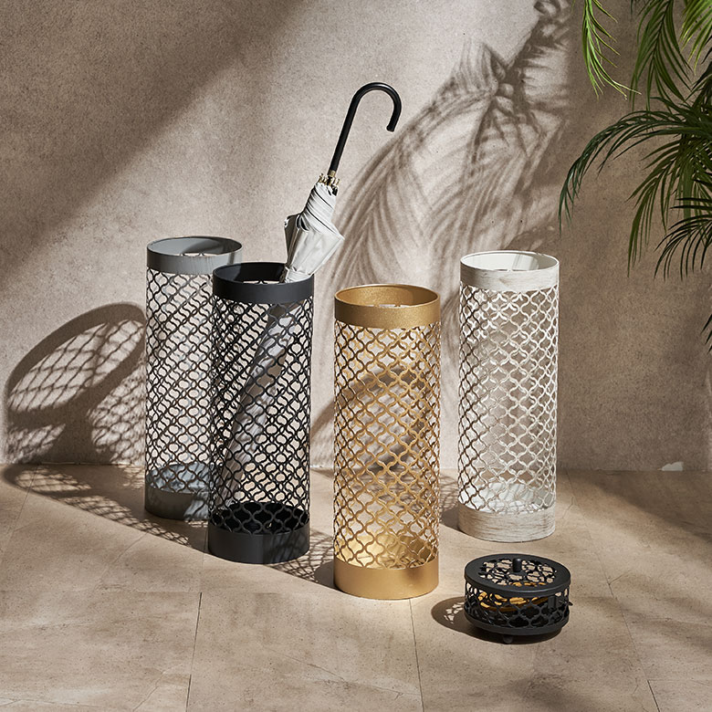 傘立て スリム コンパクト 8本 アジアン 傘 立て ゴールド 傘立 玄関