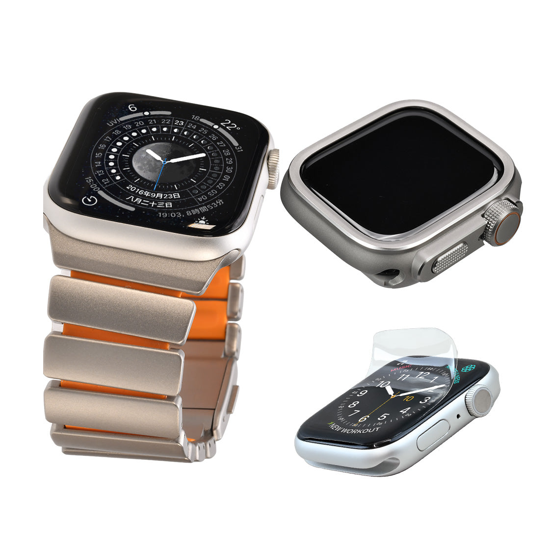 傷が付きにくい 進化した Apple Watch チタン バンド 【シリーズ11