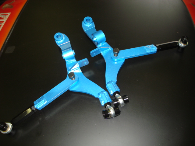 RB1オデッセイ プレート調整式、2cm延長ロアアーム ショートナックルアーム