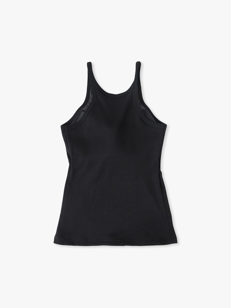 カップイン アメリカンスリーブ タンクトップ（ホワイト/ブラック