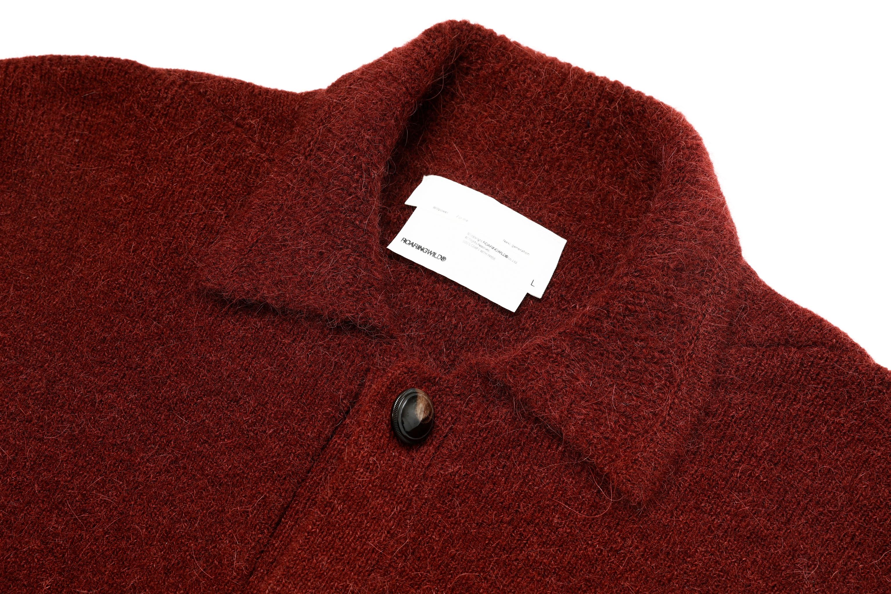 ROARINGWILD ALPACA POLO CARDIGAN – ROARINGWILD ONLINE STORE