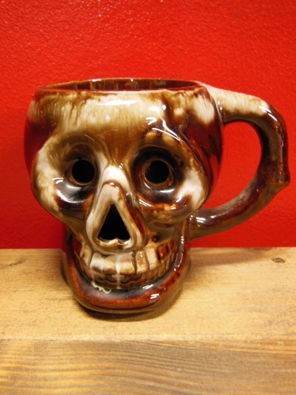1950'S〜 SKULL POTTERY TIKI MUG ヴィンテージ日本製陶器スカルマグ5