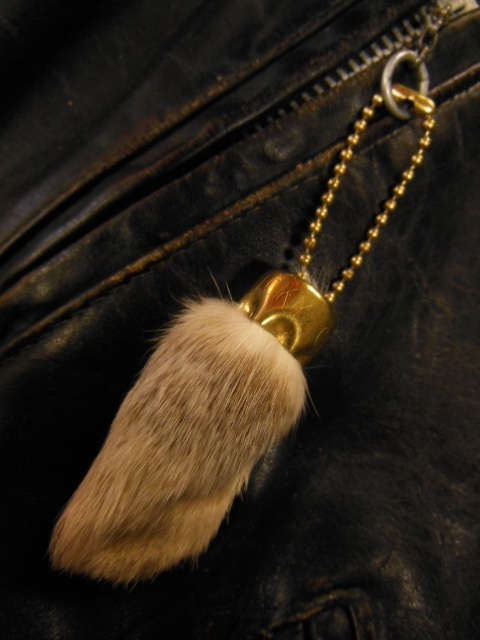 1950'S NOS LUCKY RABBIT FOOT CHARM/ビンテージ ラビットフット/白系
