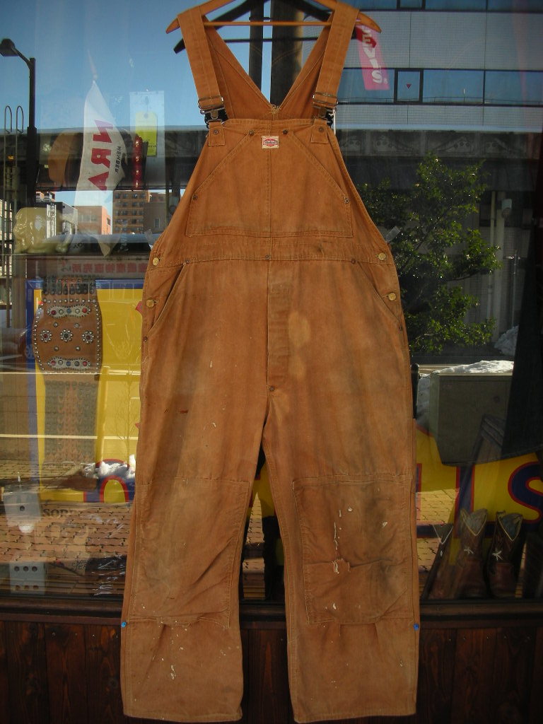 1940'S〜 CARHARTT BROWN DUCK OVERALLS 40X28 - ROCK-A-HULA Vintage