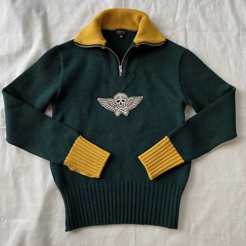 The Groovin High 1940s Motorcycle Knit - ROCK-A-HULA Vintage Clothing