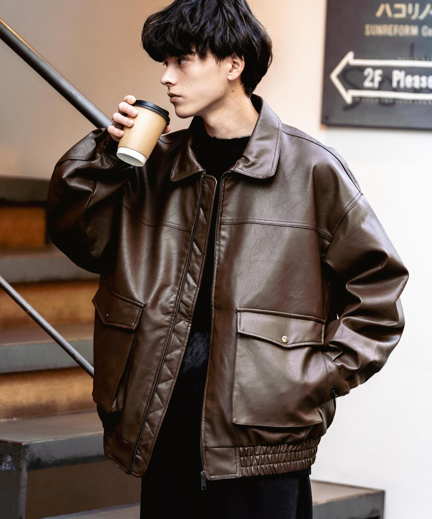 オーバーサイズPUレザー G-1型フライトブルゾン 13760 – Rocky Monroe